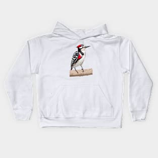 Downy woodpecker Bird Kids Hoodie